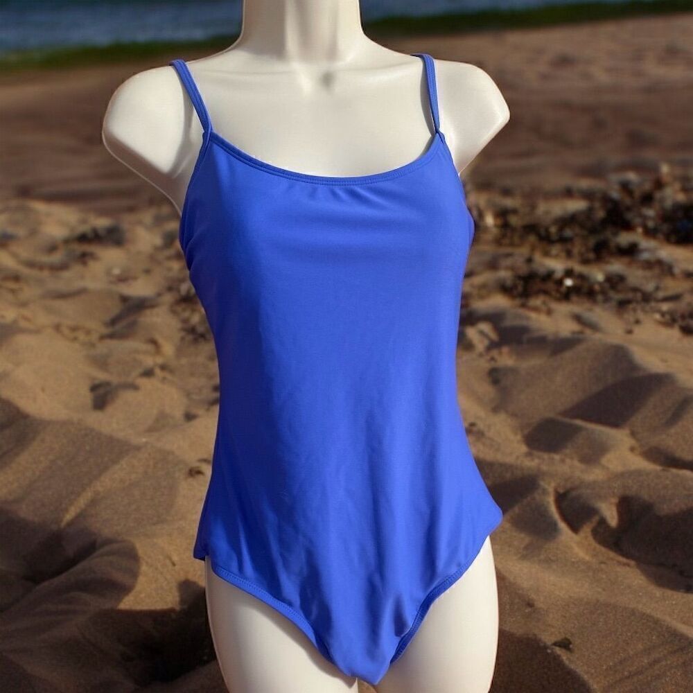 Catalina Blissful Periwinkle Blue One-Piece Swimsuit  Adjustable Straps
